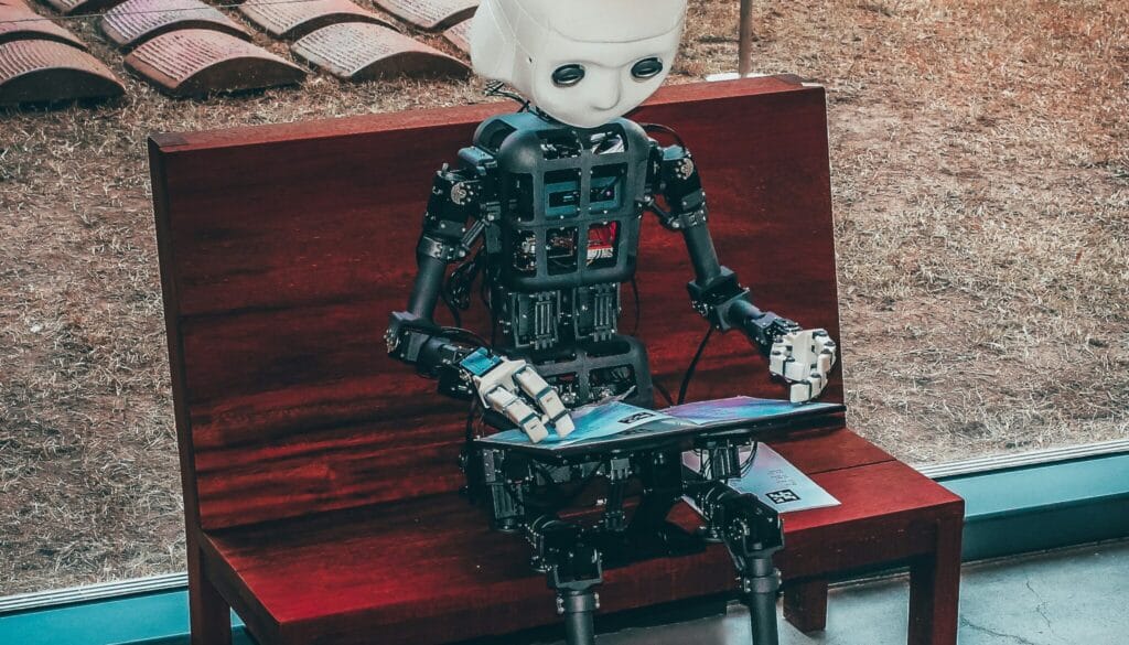 black and white robot API